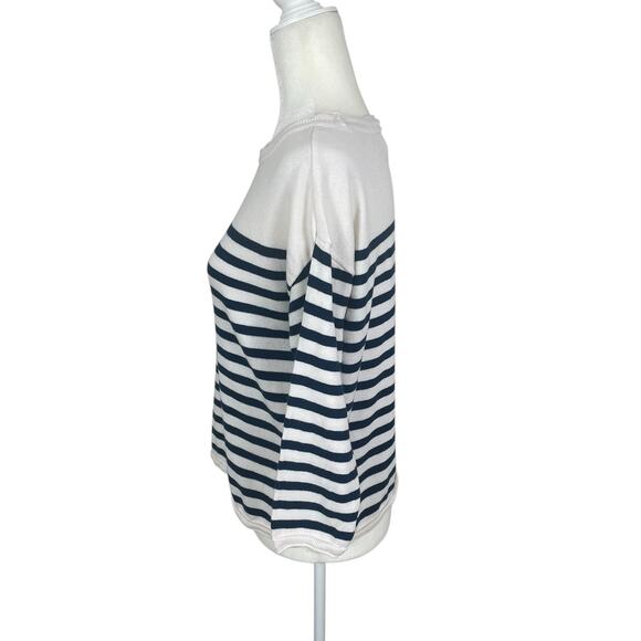 Pact 100% Organic Cotton Striped Sweater Size Small Classic Nautical Effortless - Picture 6 of 13